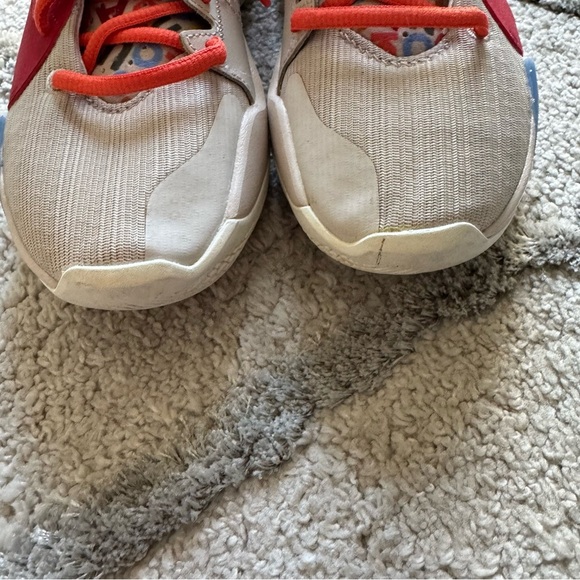 NIKE FREAK 2 MVP ALPHABET Sneakers air zoom shoes white orange YOUTH 5 - Picture 7 of 12